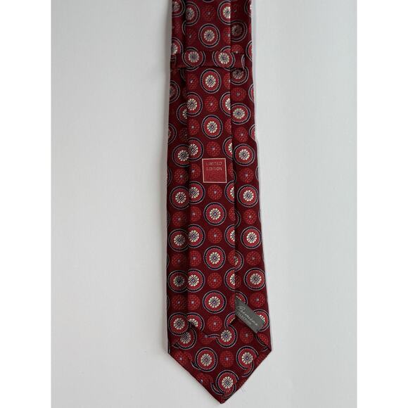 Daniel CREMIEUX Signature Collection Red 100% Silk Tie Limited Edition 495/558 - Picture 3 of 8